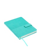 Ежедневник недатированный ESCALADA, А6+, 120 листов, кожзам, сшивной, бирюзовый - Фото 2