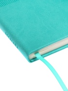 Ежедневник недатированный ESCALADA, А6+, 120 листов, кожзам, сшивной, бирюзовый - Фото 5