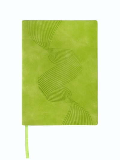 Ежедневник недатированный ESCALADA, А6+, 160 листов, кожзам, салатовый
