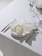 Набор салфеток с декоративными кольцами «Этель» Snow, 40×40 см - 4 шт., 100% лён - фото 23597952