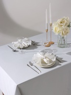 Набор салфеток с декоративными кольцами «Этель» Snow, 40×40 см - 4 шт., 100% лён - фото 23597953