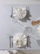 Набор салфеток с декоративными кольцами «Этель» Snow, 40×40 см - 4 шт., 100% лён - фото 23597954