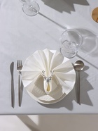 Набор салфеток с декоративными кольцами «Этель» Snow, 40×40 см - 4 шт., 100% лён - фото 23597955