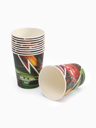 Стакан одноразовый 250 мл, набор 10 шт., Тачки - фото 63128729