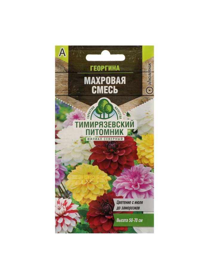 Набор семян Георгина "Махровая" смесь, О, 5 шт. - Фото 1