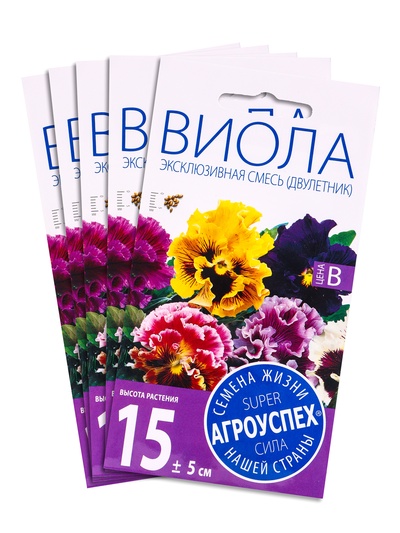 Набор семян Виола "Эксклюзивная смесь", 5 шт.