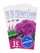 Набор семян комнатных Пеларгония "Виолет", 3 шт. 10930268