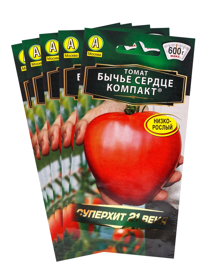 Набор семян Томат "Бычье сердце", компакт, детерминантный, 5 шт. - Фото 1