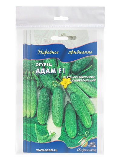 Набор семян огурца "Адам", F1, 4 шт.