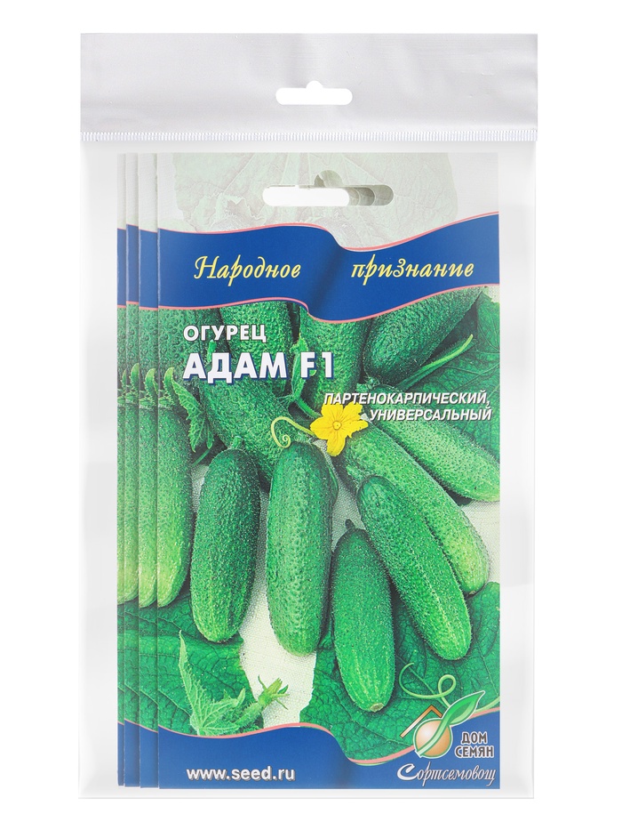 Набор семян огурца "Адам", F1, 4 шт. - Фото 1
