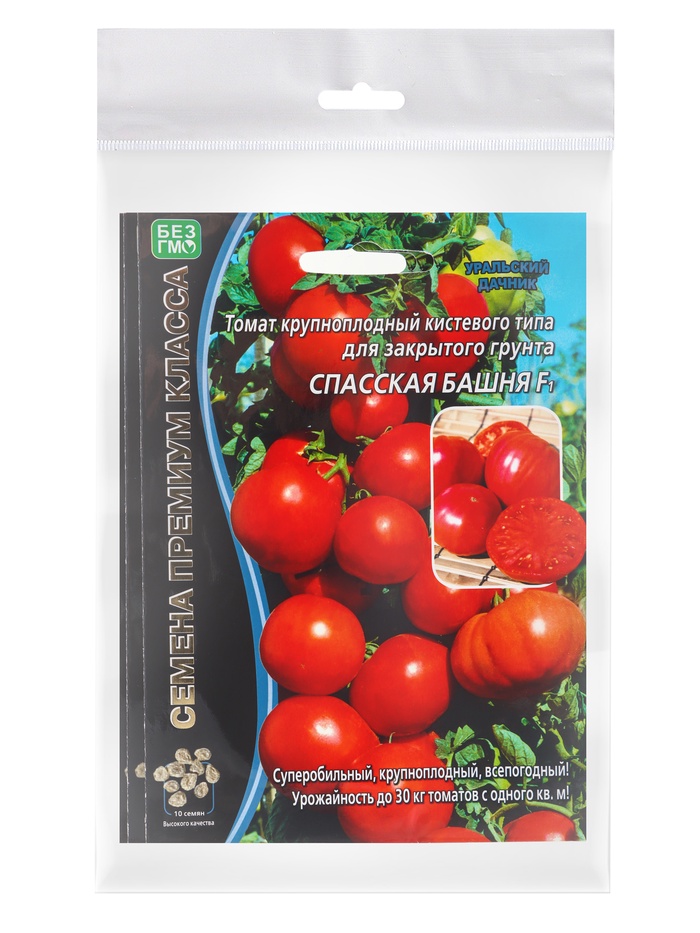 Набор семян Томат "Спасская Башня" F1 крупноплодный, среднеранний, 3 шт. - Фото 1