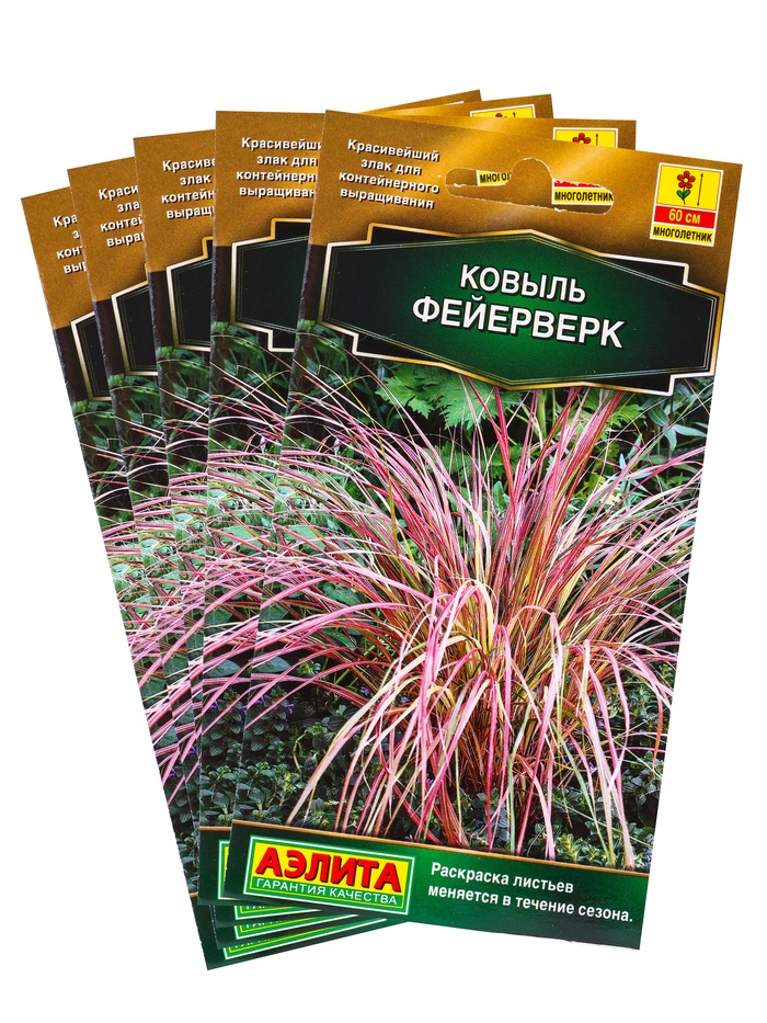Набор семян Ковыль "Фейерверк", 5 шт. - Фото 1