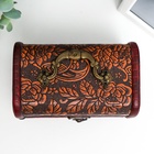 УЦЕНКА Шкатулка сундучок "Цветочный узор" 10х15х10,5 см - Фото 3