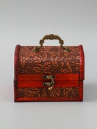 УЦЕНКА Шкатулка сундучок "Цветочный узор" 10х15х10,5 см 10964087