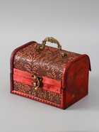 УЦЕНКА Шкатулка сундучок "Цветочный узор" 10х15х10,5 см 10964087