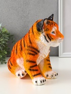 УЦЕНКА Копилка "Тигр сидячий" оранжево-коричневый 23х15,5х23 см 10964093