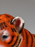 УЦЕНКА Копилка "Тигр сидячий" оранжево-коричневый 23х15,5х23 см 10964093