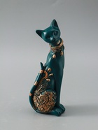 УЦЕНКА Фигура "Кошка" синяя, 20х8см 10964095