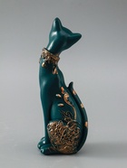 УЦЕНКА Фигура "Кошка" синяя, 20х8см 10964095