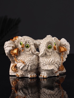 {{photo.Alt || photo.Description || 'УЦЕНКА Фигура &quot;Совы говорят по телефону&quot; 8х12х7 см, серый'}}