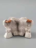 УЦЕНКА Фигура "Совы говорят по телефону" 8х12х7 см, серый 10964097