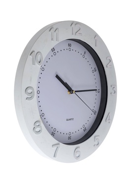 {{photo.Alt || photo.Description || 'УЦЕНКА Часы настенные интерьерные, плавный ход, d=32 см, внутренний d=23.7 см, белый'}}