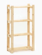 УЦЕНКА Стеллаж деревянный 4 полки 118 х 64 х 27,5 см - Фото 1