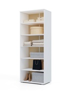 УЦЕНКА Шкаф двухстворчатый, 5 полок, 800х500х2100, Белый 10964142 - фото 3918715