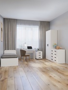 УЦЕНКА Шкаф двухстворчатый, 5 полок, 800х500х2100, Белый 10964142 - фото 3918717