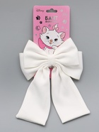 Бант для волос на заколке с лентами, белый, Коты аристократы - фото 809351260