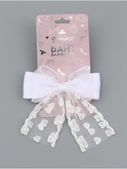 Бант для волос на заколке с лентами «Сердечки», белый, Принцессы - фото 61956135