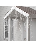 УЦЕНКА Гирлянда «Бахрома» 3×0.9 м, IP65, УМС, белая нить каучук, 144 LED, свечение мульти, 220 В 10964331