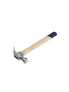 УЦЕНКА Молоток-гвоздодер ТУНДРА, деревянная рукоятка, 250 г - Фото 1