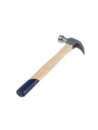 УЦЕНКА Молоток-гвоздодер ТУНДРА, деревянная рукоятка, 250 г - Фото 4