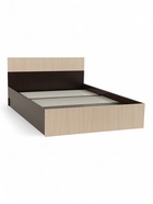 УЦЕНКА Кровать двуспальная "Юнона", 1400х2000, Венге/Дуб 10964355 - фото 3918980