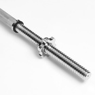 УЦЕНКА Гриф для штанги прямой, металлический, хромированный, d=28 мм, 180 см - Фото 2