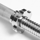 УЦЕНКА Гриф для штанги прямой, металлический, хромированный, d=28 мм, 180 см - Фото 5