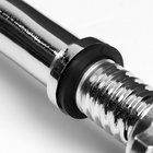 УЦЕНКА Гриф для штанги прямой, металлический, хромированный, d=28 мм, 120 см - Фото 3