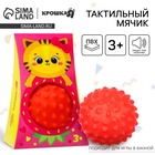 УЦЕНКА Развивающий тактильный мячик «Кошечка», с пищалкой, 1 шт., Крошка Я 10964375