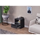 УЦЕНКА Тумба прикроватная Эко 400×375×468 серый графит 10964397 - фото 3918454