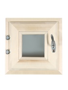 Деревянное окно для бани, 30×30 см, стеклопакет - фото 63128979