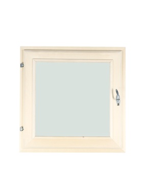 Деревянное окно для бани, 60×60 см, стеклопакет