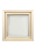 Деревянное окно для бани, 60×60 см, стеклопакет - фото 63128997