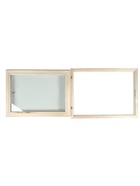 Деревянное окно для бани, 60×80 см, стеклопакет - Фото 2