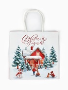 Набор пакетов крафтовых «Новогодний», 10 шт, 22 × 22 × 11 см 10864369