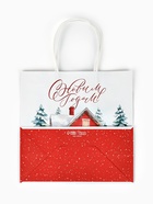 Набор пакетов крафтовых «Новогодний», 10 шт, 22 × 22 × 11 см 10864369