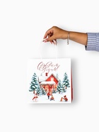 Набор пакетов крафтовых «Новогодний», 10 шт, 22 × 22 × 11 см 10864369