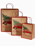 Набор подарочных пакетов «Новогодний подарок», 3 шт, тиснение, 25 × 4 × 30.5 см, 30 × 40 × 11.5 см, 18 × 23 × 10 см 10878841