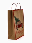 Набор подарочных пакетов «Новогодний подарок», 3 шт, тиснение, 25 × 4 × 30.5 см, 30 × 40 × 11.5 см, 18 × 23 × 10 см 10878841