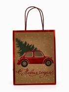 Набор подарочных пакетов «Новогодний подарок», 3 шт, тиснение, 25 × 4 × 30.5 см, 30 × 40 × 11.5 см, 18 × 23 × 10 см 10878841